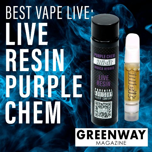 live resin purple chem vape cartridge