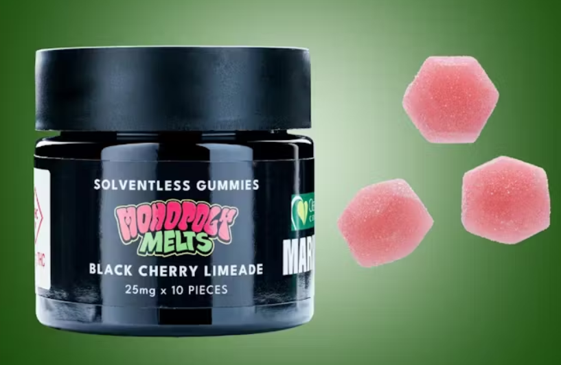 black cherry limeade solventless weed gummies